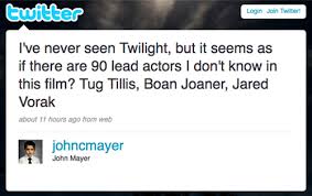 John Mayers Twitter Page