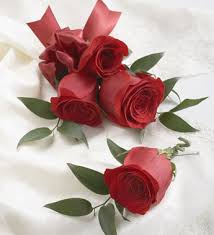 red rose corsage