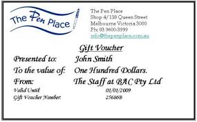 gift voucher