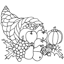 Cornucopia Coloring Pages