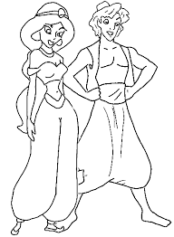 aladdin coloring pages