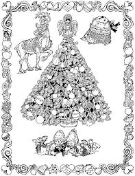 christmas tree coloring sheets