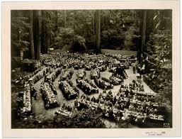 at Bohemian Grove, 1924.