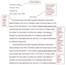 mla format example essay