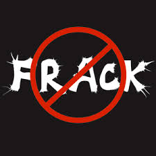 The FRACK signs started