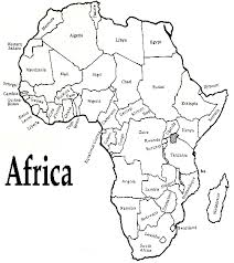 africa map outline