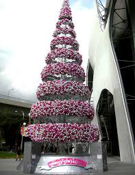 silver christmas tree