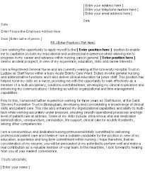 sample cover letter for job
