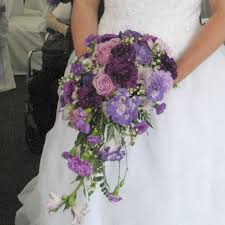 purple wedding flowers
