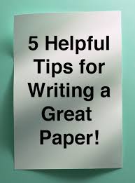 how to write a paper