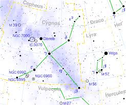 Cygnus constellation map