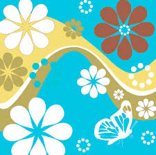 retro flowers