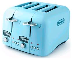 4 slice toaster - classic Blu