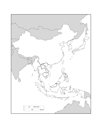 asia map outline