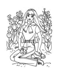 flower garden coloring pictures