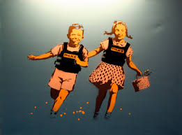 Banksy Jack and Jill canvas