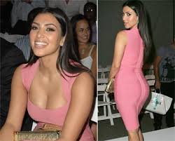 Kim Kardashian up skirt