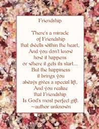 poems about friendship