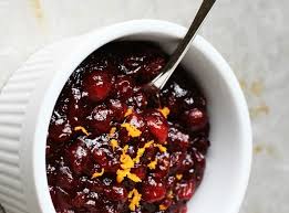 homemade cranberry sauce.