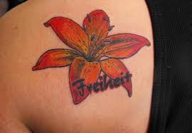 tiger lilies tattoo