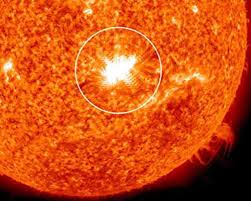 of light is a solar flare.