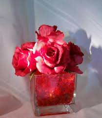 red rose wedding centerpieces