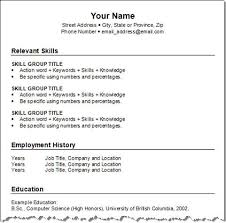 free resume example