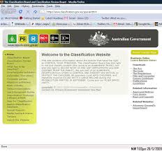 Classification dot Gov dot Au