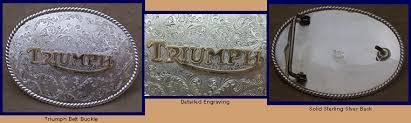 triumph belt buckle