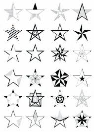 five pointed star tattoos