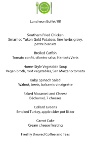 sample menus