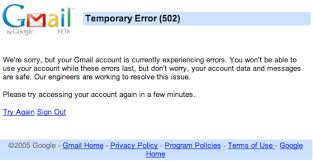 Systemwide GMail Outage