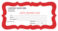printable gift certificates