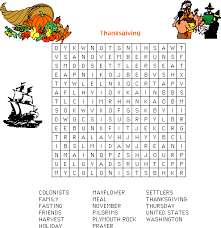 Thanksgiving Word Search