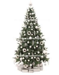 silver christmas tree