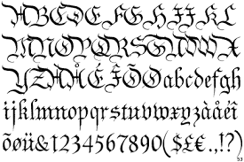 blackletter font