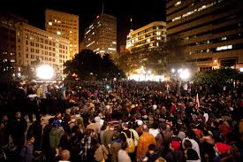 Occupy Oakland the night of
