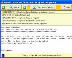 sample business letter