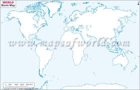 blank world map political