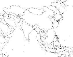 asia map outline