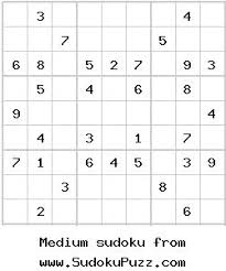 printable sudoku puzzles