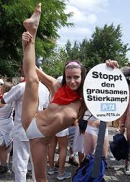 Naked cheerleaders supporting German Soccer ...
