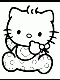 cute hello kitty coloring pages