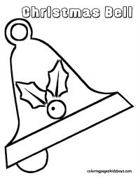 christmas bells coloring sheets
