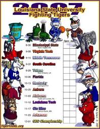 2007 LSU Football Schedule