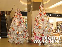 white christmas tree