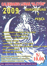 Calendario Lunar "ALCY&Oacute;N" (Agricultura y Pesca 2009) - Miguel &Aacute;ngel Salas Pilco