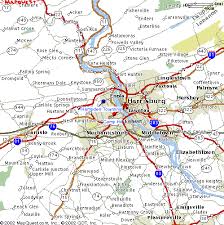 Harrisburg, PA Area Map
