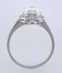 rose cut diamond engagement ring
