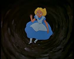 alice in wonderland down the rabbit hole